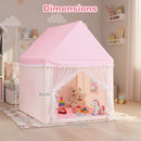 Wooden-Frame Kids Playhouse Tent with Mat – HW67015PI