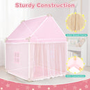 Wooden-Frame Kids Playhouse Tent with Mat – HW67015PI
