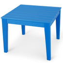 64.5 x 64.5 CM Square Kids Table, Weather Resistant Heavy-Duty Toddler Activity Play Table - Green