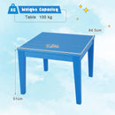 64.5 x 64.5 CM Square Kids Table, Weather Resistant Heavy-Duty Toddler Activity Play Table