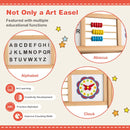 3-in-1 Wooden Art Easel with Rotating Board – product view