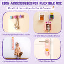Princess makeup dressing table set in pink with mirror, spacious drawer, and cute accessories for kids' room decor.