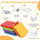 Colourful 6 PCS Square Floor Cushions with Carrying Handles