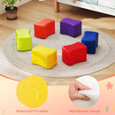 Colorful 6 PCS butterfly stools with waterproof PU leather and high-elasticity sponge, perfect for kids' seating and.
