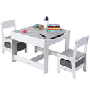 3 in 1 Kids Wooden Table & 2 Chair Set