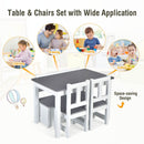 Children activity table set with 2 chairs and storage bench, ideal for playing, learning, and eating in homes or.