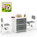 Kids Table and Chair Set, Toddler Wooden Activity Table - Default Title