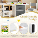 Kids Table and Chair Set, Toddler Wooden Activity Table