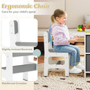 Kids Table and Chair Set, Toddler Wooden Activity Table