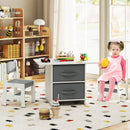 Kids Table and Chair Set, Toddler Wooden Activity Table