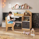 Kids Study Desk and Chair Set, Children Study Table