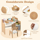 Kids Study Desk and Chair Set, Children Study Table