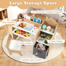 Kids Study Desk and Chair Set, Children Study Table