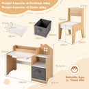 Kids Study Desk and Chair Set, Children Study Table