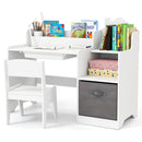 Kids Study Desk and Chair Set, Children Study Table
