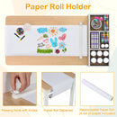 Wooden Kids Craft Study Desk w/Storage Shelves