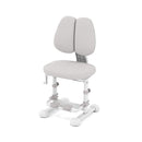 Adjustable seat height of the ergonomic kids study chair in grey, accommodating children from 3’3” to 5’3” for lasting.