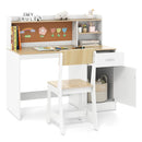 Kids Study Desk and Chair Set - Natural