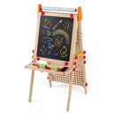 4-in-1 Wooden Art Easel with Ball Track – product view