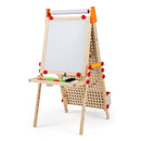 4-in-1 Wooden Art Easel with Ball Track – product view