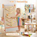 4-in-1 Wooden Art Easel with Ball Track – product view