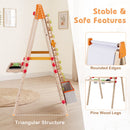 4-in-1 Wooden Art Easel with Ball Track – product view