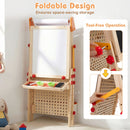 4-in-1 Wooden Art Easel with Ball Track – product view