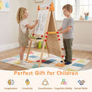 4-in-1 Wooden Art Easel with Ball Track – product view