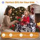Toddler sofa in black and white velvet with adjustable backrest, cup holder, and soft seating for kids' comfort.