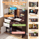 Kids Desk and Chair Set, Study Table w/Hutch, Bulletin Board