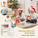 Kids Desk and Chair Set, Wooden Children Study Table