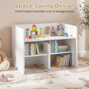 3 PCS Kids Table and Chair Set Space-saving Toddler Table and 2 Chairs with Chalkboard