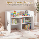 3 PCS Kids Table and Chair Set, Space-Saving Toddler Activity Desk and 2 Chairs