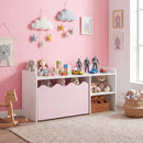 Scalloped Kids Bookshelf and Toy Storage Organizer for Bedroom