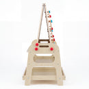 Kids Magnetic Whiteboard Easel with Marble Run – Natural