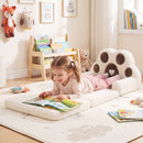 Brown Foldable Toddler Sofa Chair with Removable Cover No Assembly Needed
