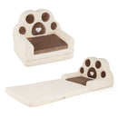 Brown Foldable Toddler Sofa Chair with Removable Cover No Assembly Needed