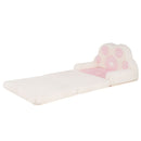 Pink Foldable Toddler Sofa Chair with Removable Cover No Assembly Needed