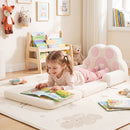 Pink Foldable Toddler Sofa Chair with Removable Cover No Assembly Needed