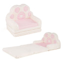 Pink Foldable Toddler Sofa Chair with Removable Cover No Assembly Needed