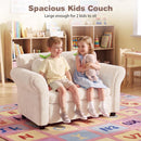 Kids Couch with Strawberry Throw Pillows - Beige - image 5