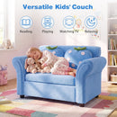Kids Couch with Strawberry Throw Pillows - Blue - image 10