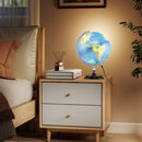 30 cm Illuminated World Globe with Wooden Base – Navy