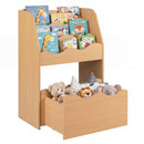 Kids Bookshelf and Toy Storage Organizer, 3-Tier Wooden Kids Book Shelf product image 2