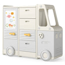 Kids Toy Storage Organizer, Bus-shaped Children Cabinet product image 1