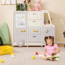 Kids Toy Storage Organizer, Bus-shaped Children Cabinet product image 2