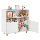 Kids Toy Storage Organizer, Wooden Bookshelf with 2 Anti-Toppling Devices, Top Surface product image 1