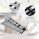 30-Note Folding Glockenspiel with Carrying Bag – Black & Silver