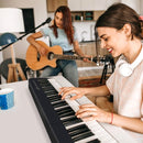 88-Key Folding Digital Piano with Sustain Pedal – Black