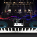 88-Key Light-Up Digital Piano with Sustain Pedal – Black
